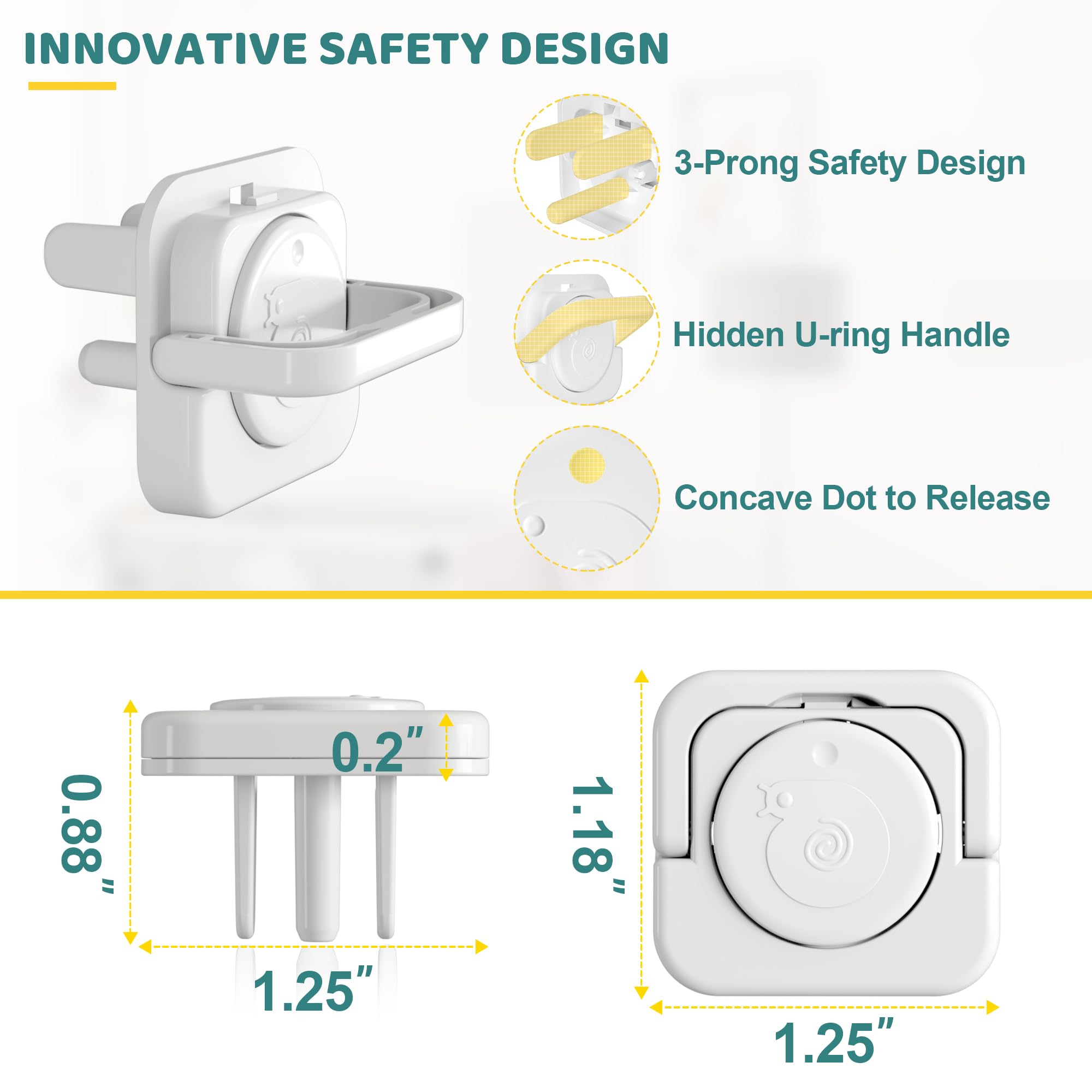 4our Kiddies compact plug covers for simple home safety upgrades.