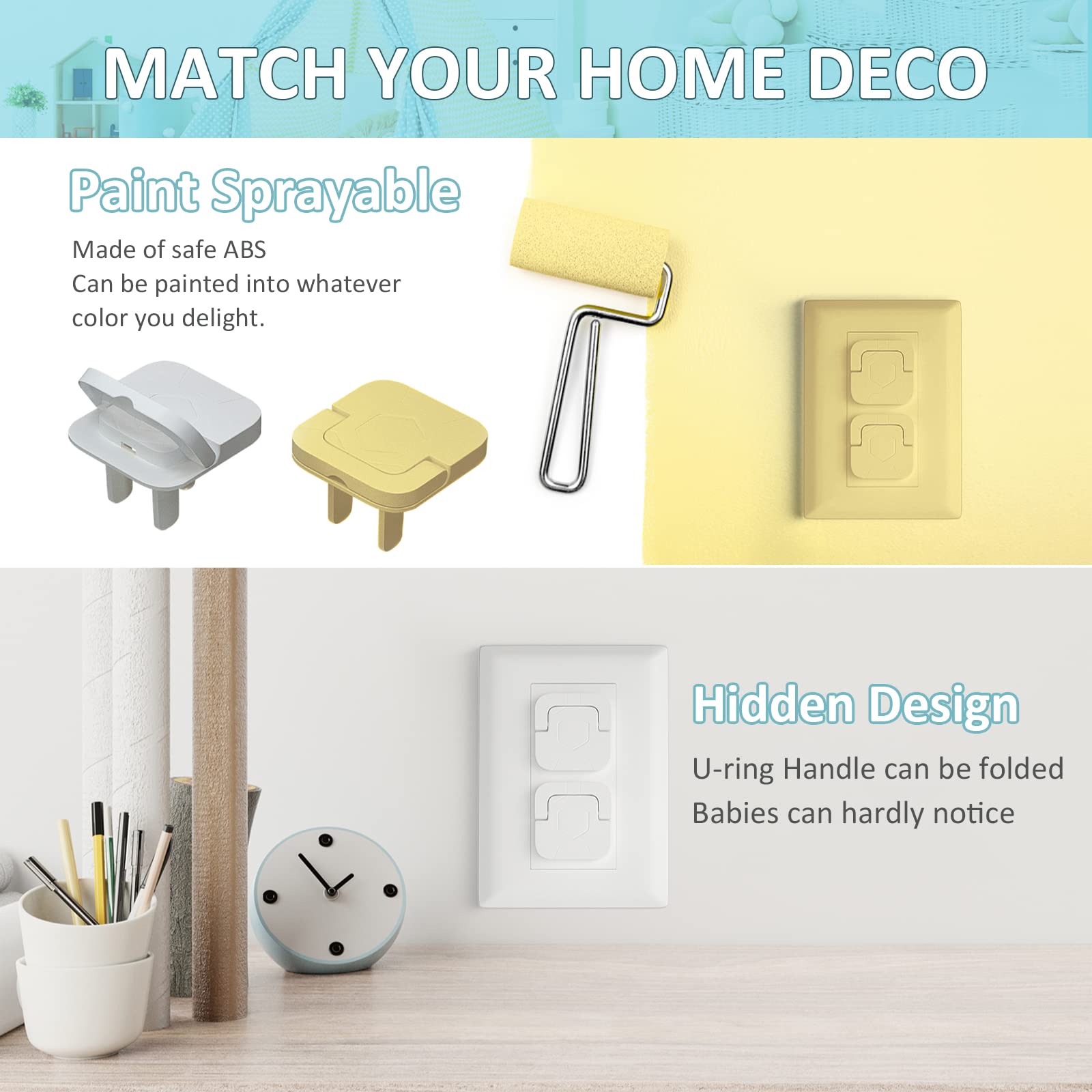 3-prong compatible design of 4our Kiddies keeps sockets secure from curious hands