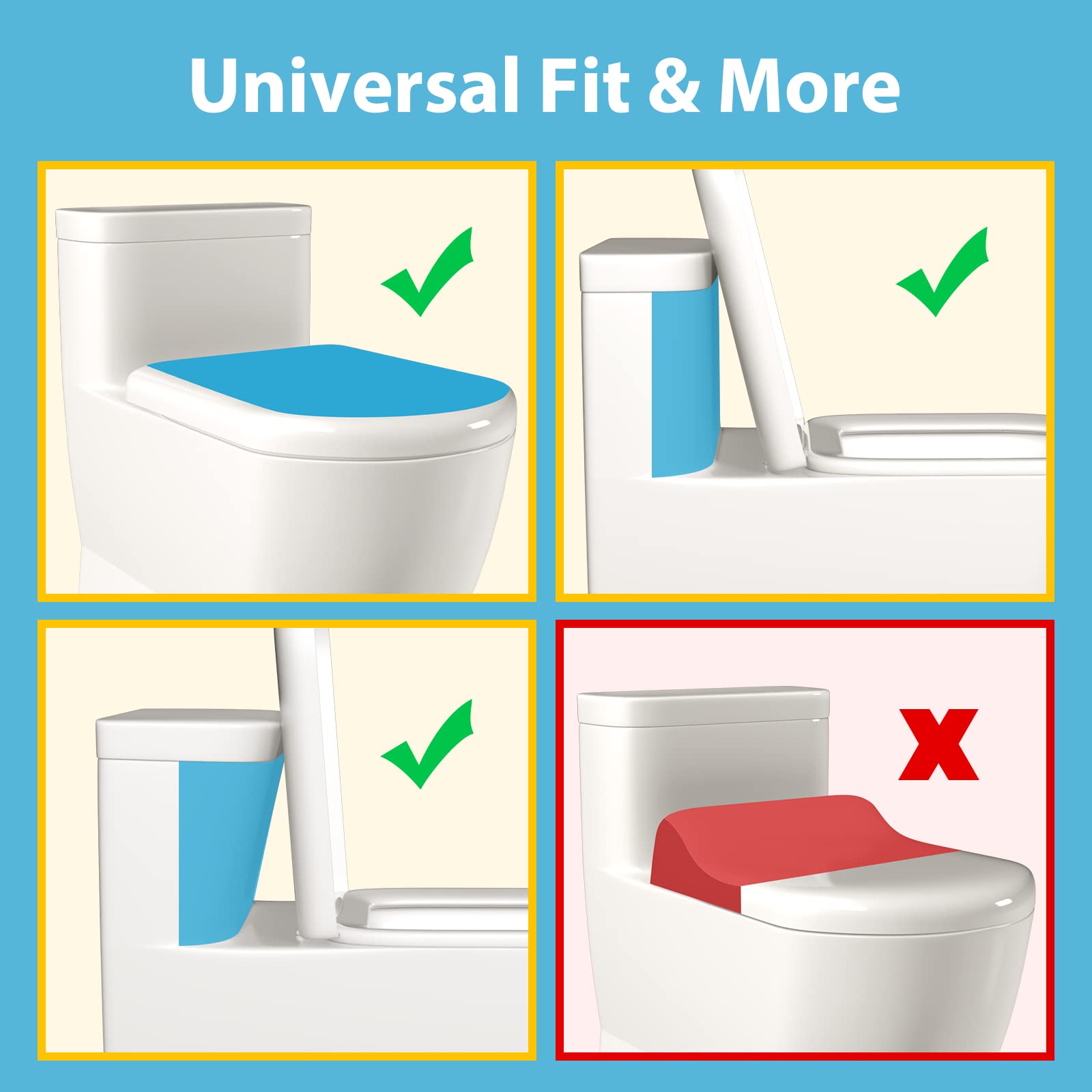 4our Kiddies easy-install toilet lock with no tools required.