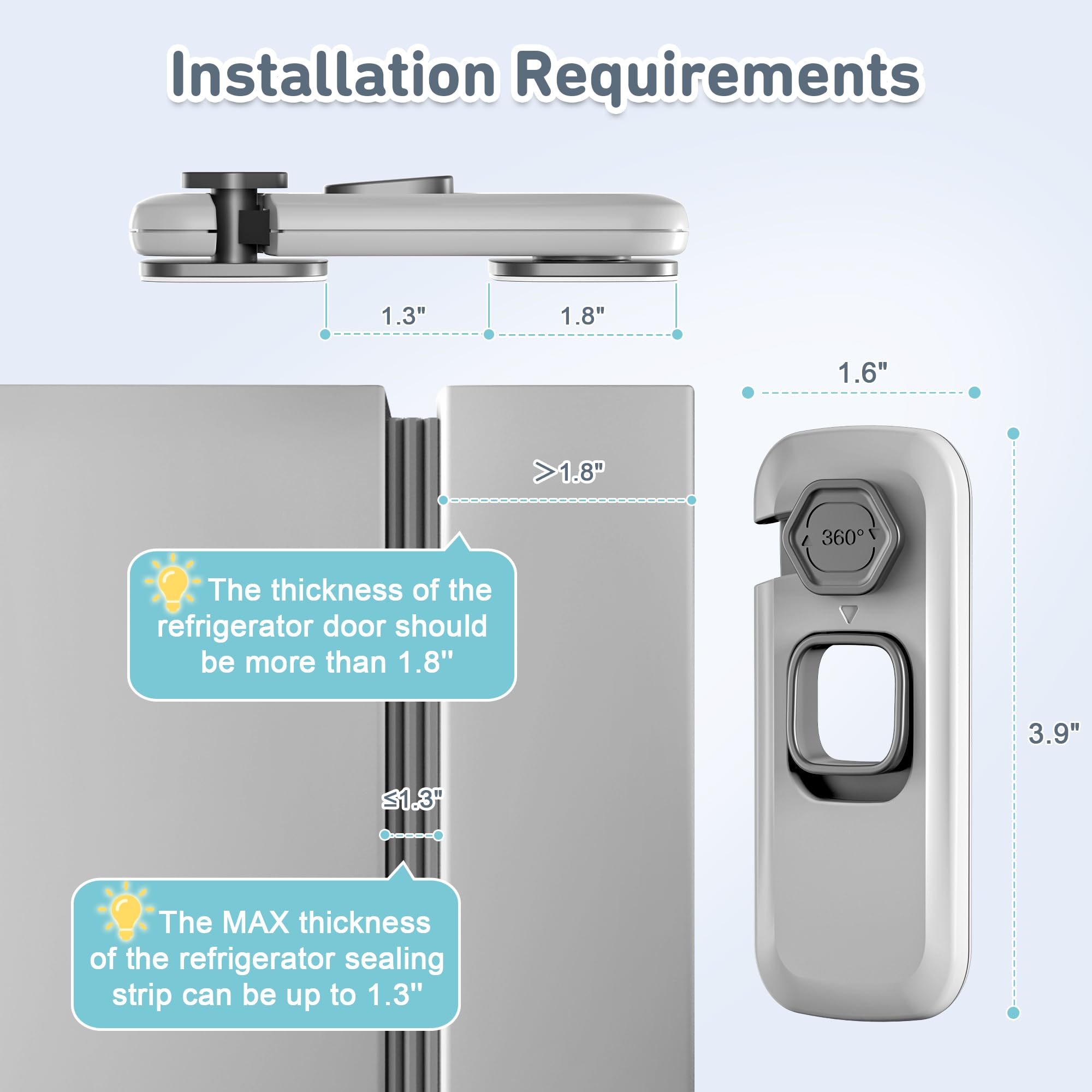 4our Kiddies tool-free installation: clean, apply 3M tape, wait 12 hours.