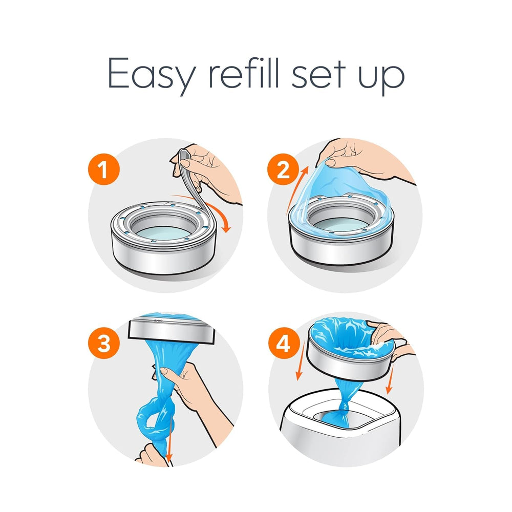 5-Star close-up seal shows strong, tidy containment for mess-free disposal.