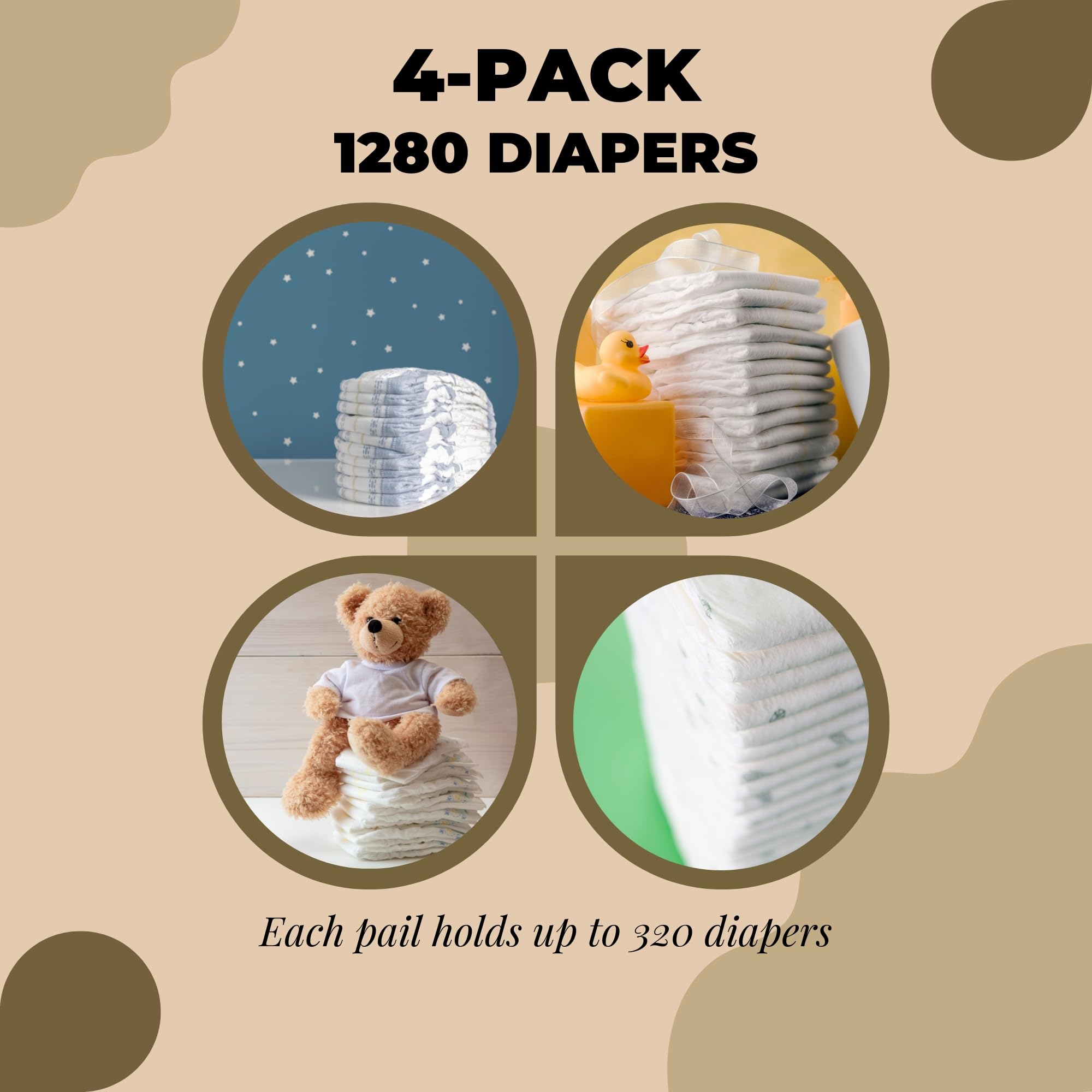 5-Star nursery-ready design emphasizes clean storage and quick replacement.