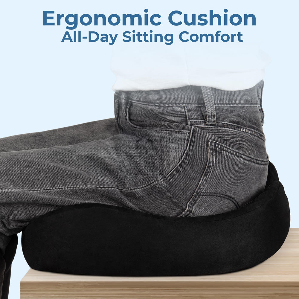 5 STARS UNITED contoured design supports coccyx, hips, and thighs