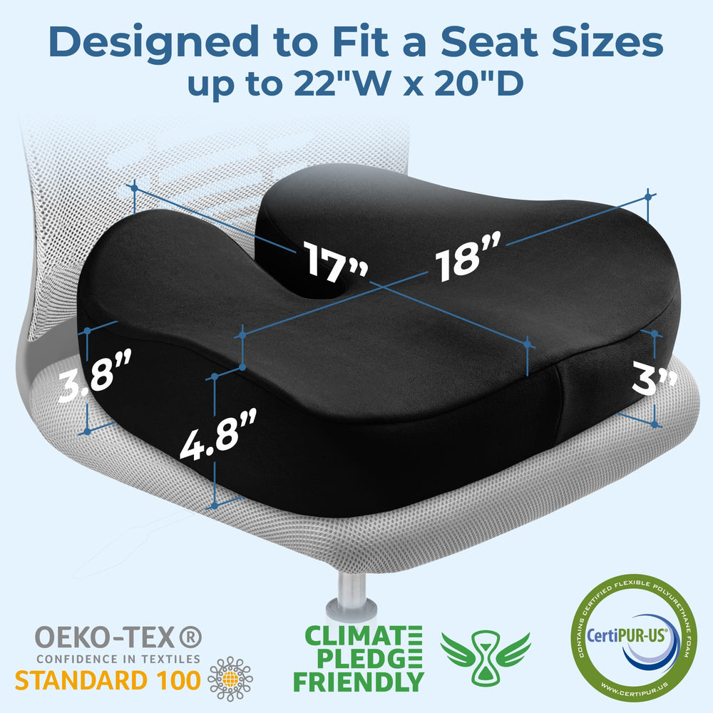 5 STARS UNITED cushion memory foam close-up shows pressure-relief comfort