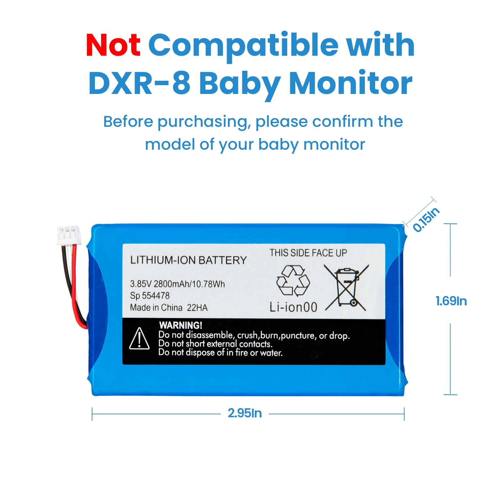 7717 battery packaging guaranty communicates 30-day return and 1-year warranty