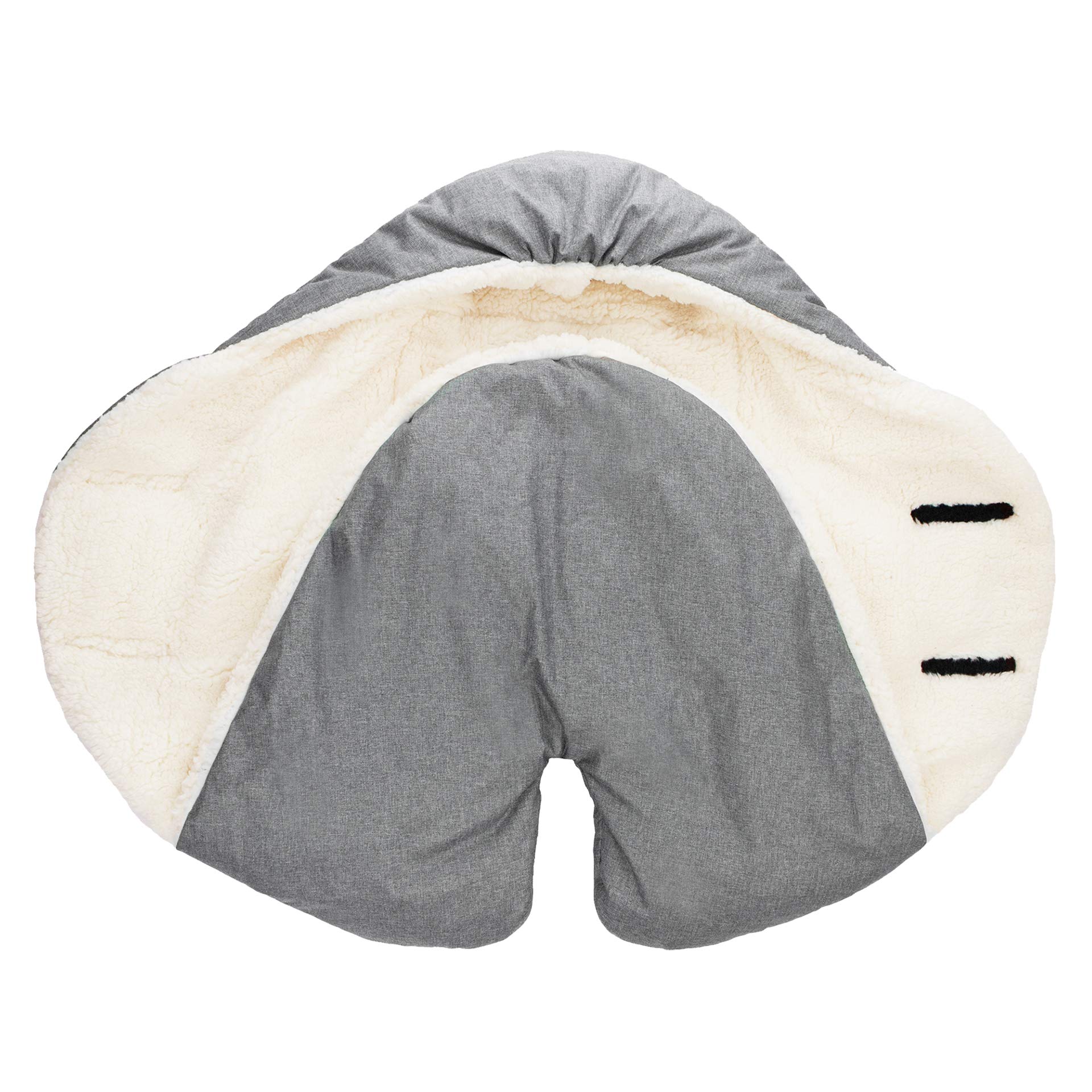 7 A.M. contoured hood and separate legs protect against cold and moisture.