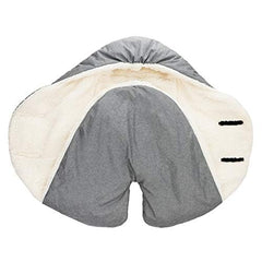 7 A.M. baby car seat blanket leg muffs keep tiny legs warm.