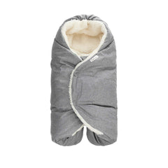 7 A.M. Baby Car Seat Blanket with micro fleece plush interior for cozy car rides.