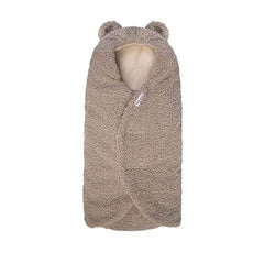 7AM Baby Car Seat Blanket with oval cutout for easy harness access and cozy warmth.