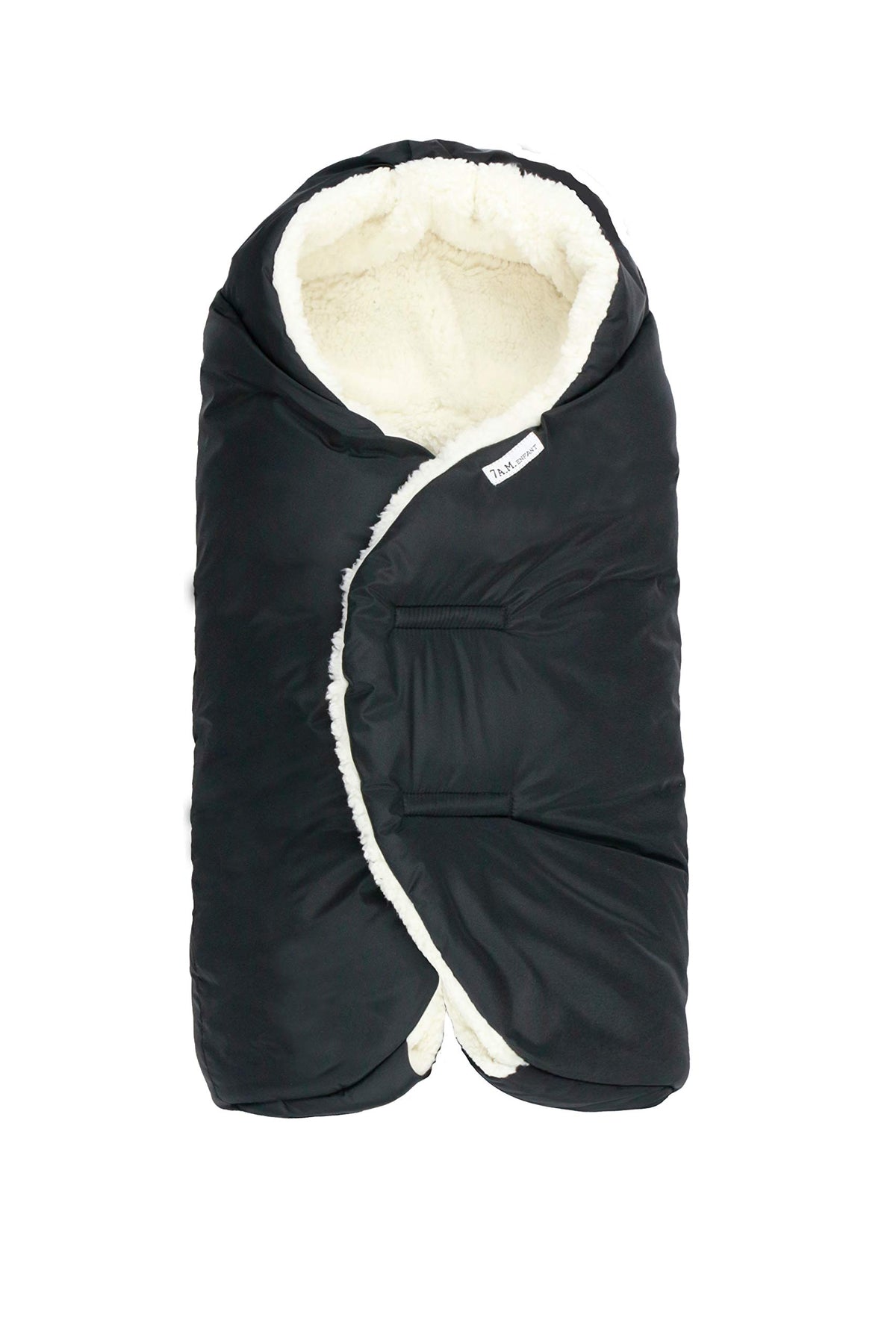 7 A.M. baby car seat blanket with soft micro-fleece lining provides cozy warmth