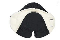 7 A.M. baby car seat blanket with water-repellent shell protects against rain and wind