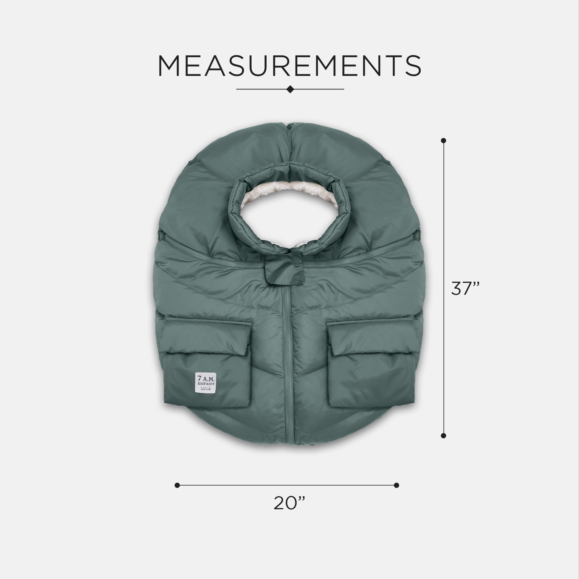 7AM Enfant Cocoon Pine easy-install elastic base simplifies car transfers.