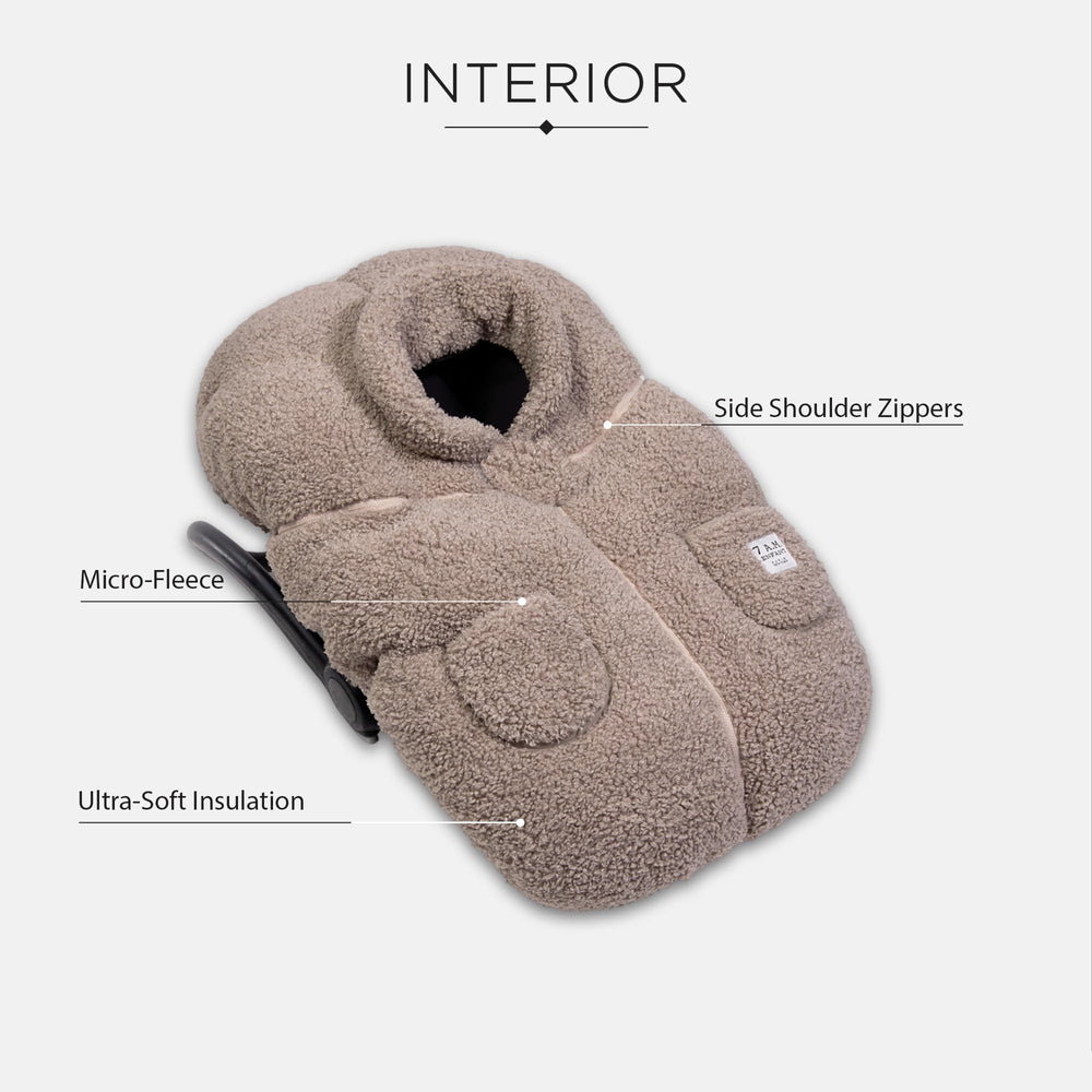 7AM Enfant Cocoon weather-resistant fabric blocks wind and rain