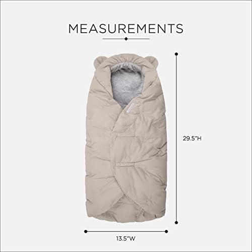 7 A.M. Enfant hooded plush lining close up for extra head coverage