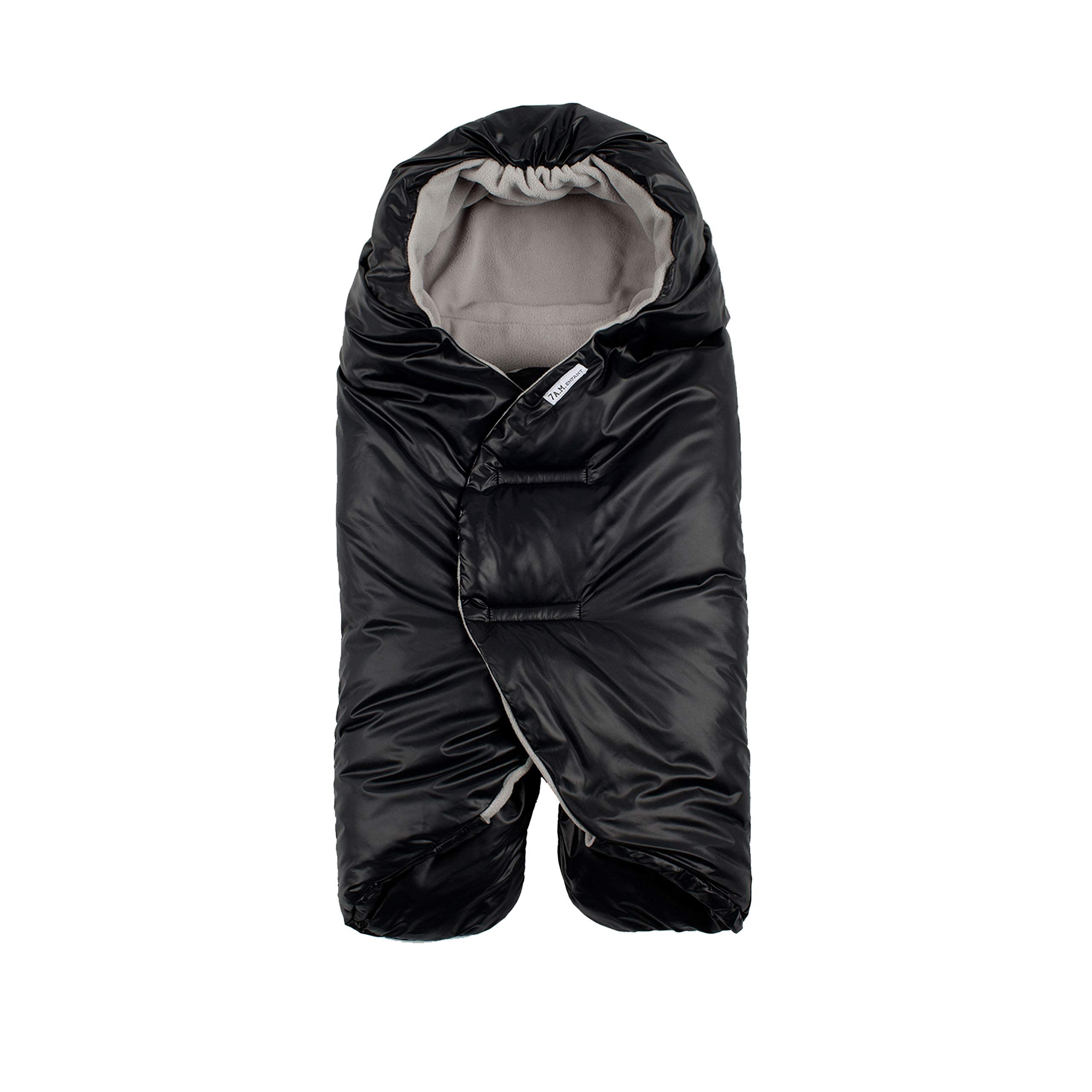 7AM Enfant Nido quilted cover left view with harness access and warmth