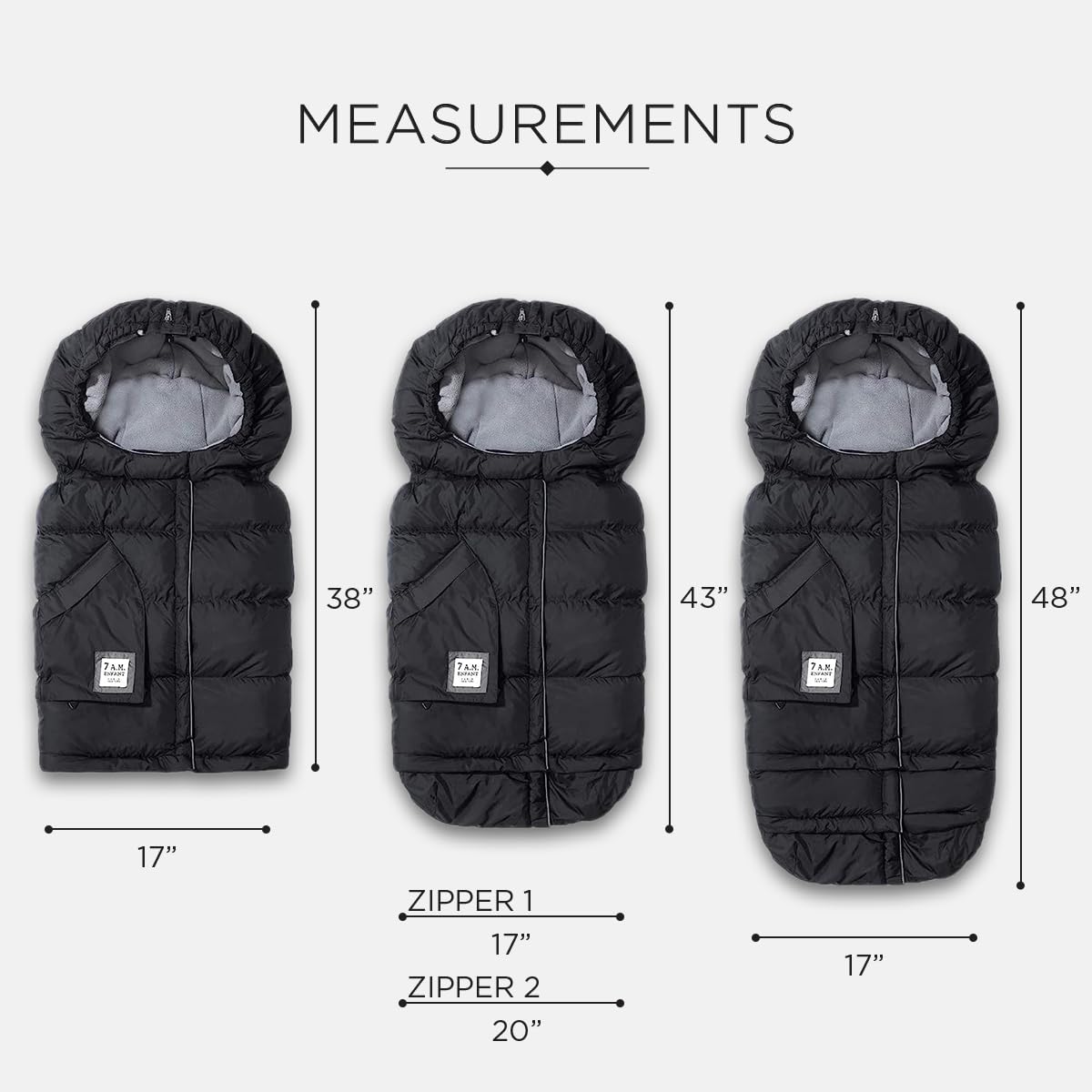 7AM Enfant stroller blanket 212 ergonomic hood with adjuster for cozy outdoor protection