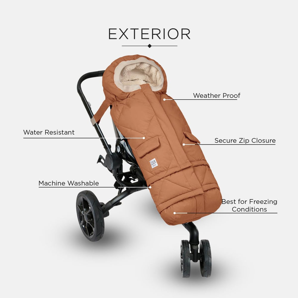 7AM Enfant stroller blanket 212 micro-fleece lining adds soft, comfortable warmth