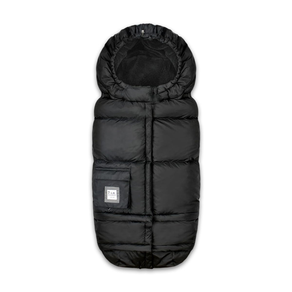 7AM Enfant stroller blanket shows zipper extensions for growing babies