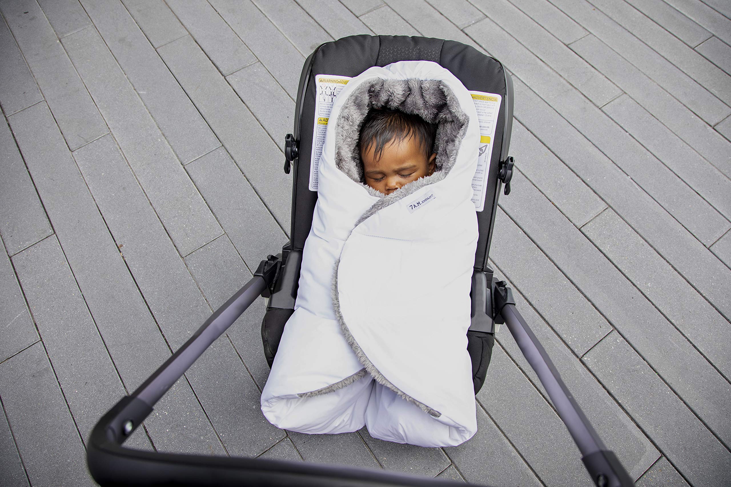 7 A.M. Nido wrap supports up to 5°F with warm insulation.