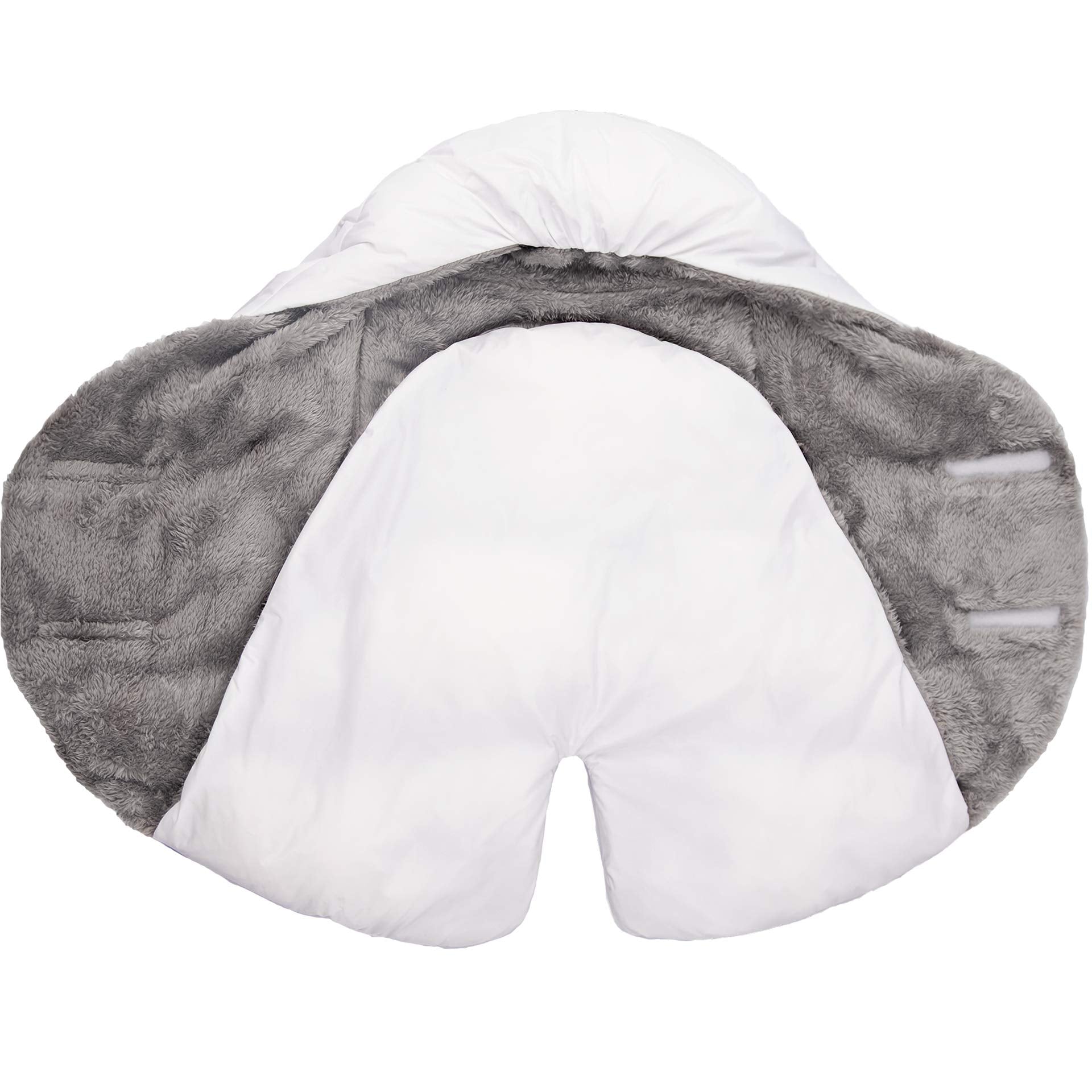 7 A.M. Nido wrap three-direction design keeps baby snug during transfers.