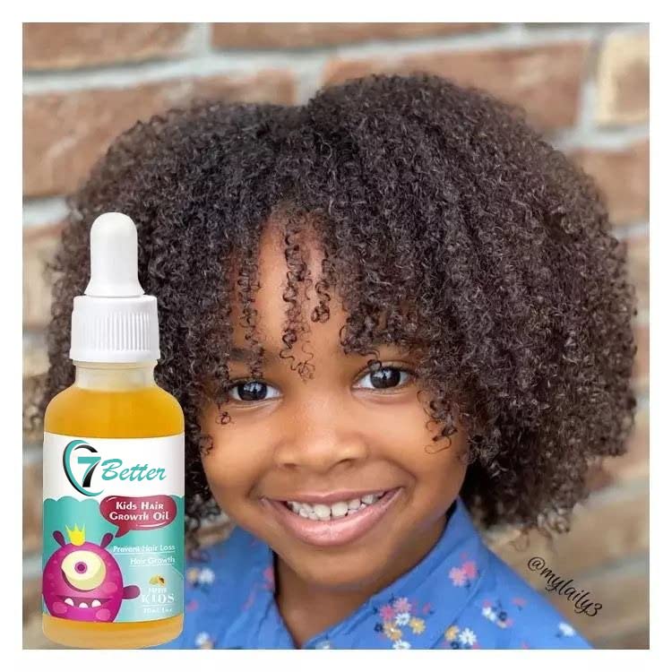 7better natural baby hair serum bottle closeup showing gentle scalp nourishment.