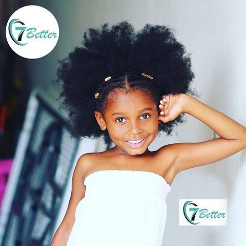 7better natural baby hair serum on braids and twists for smoother manageability.