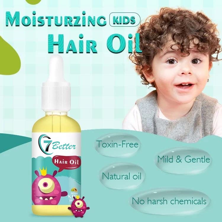 7better natural baby hair serum sample on dry scalp hydration and relief.