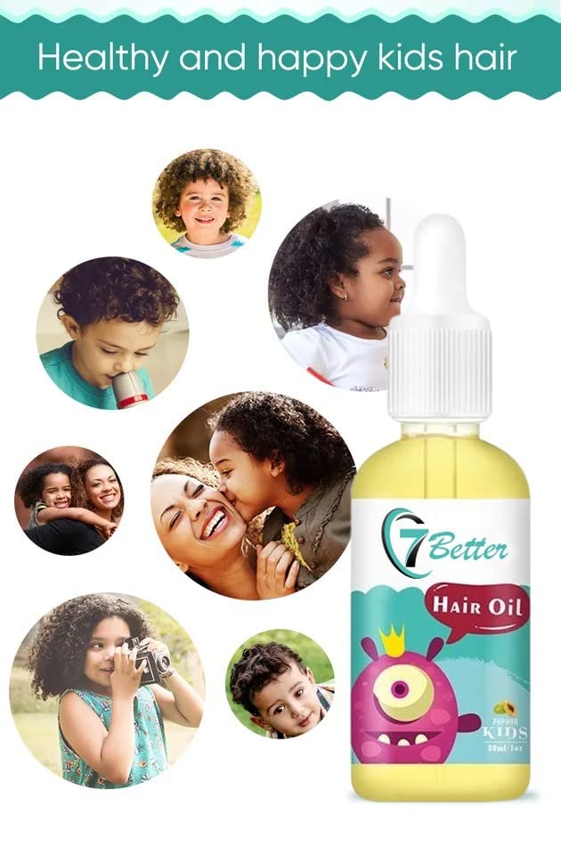 7better natural baby hair serum ingredients black seed oil highlighting nourishing scalp support.