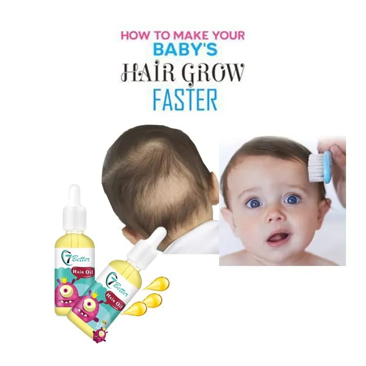 7better natural baby hair serum ingredients coconut oil highlighting moisture benefits.
