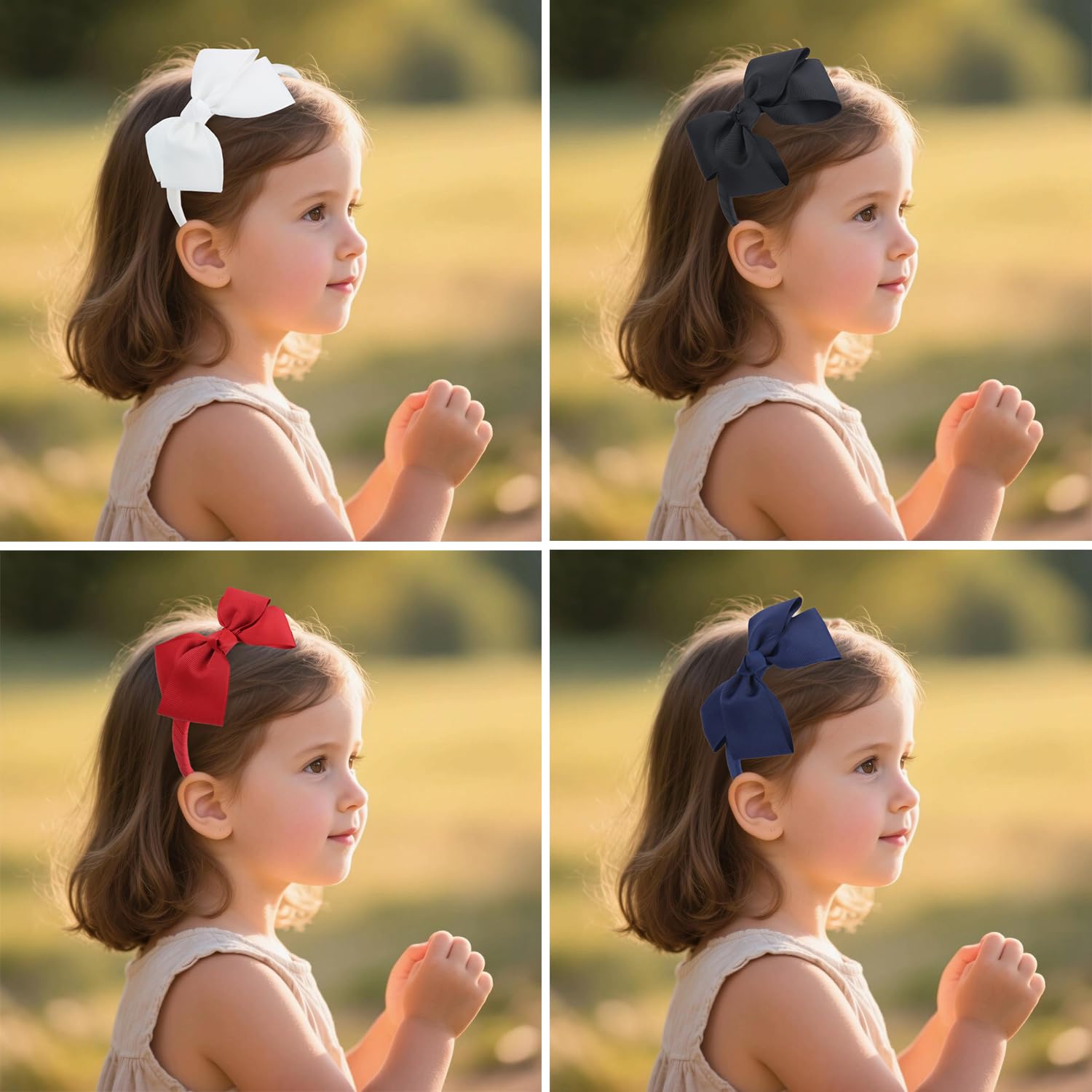 7Rainbows red bow headband with eco-friendly grosgrain ribbon durable feel