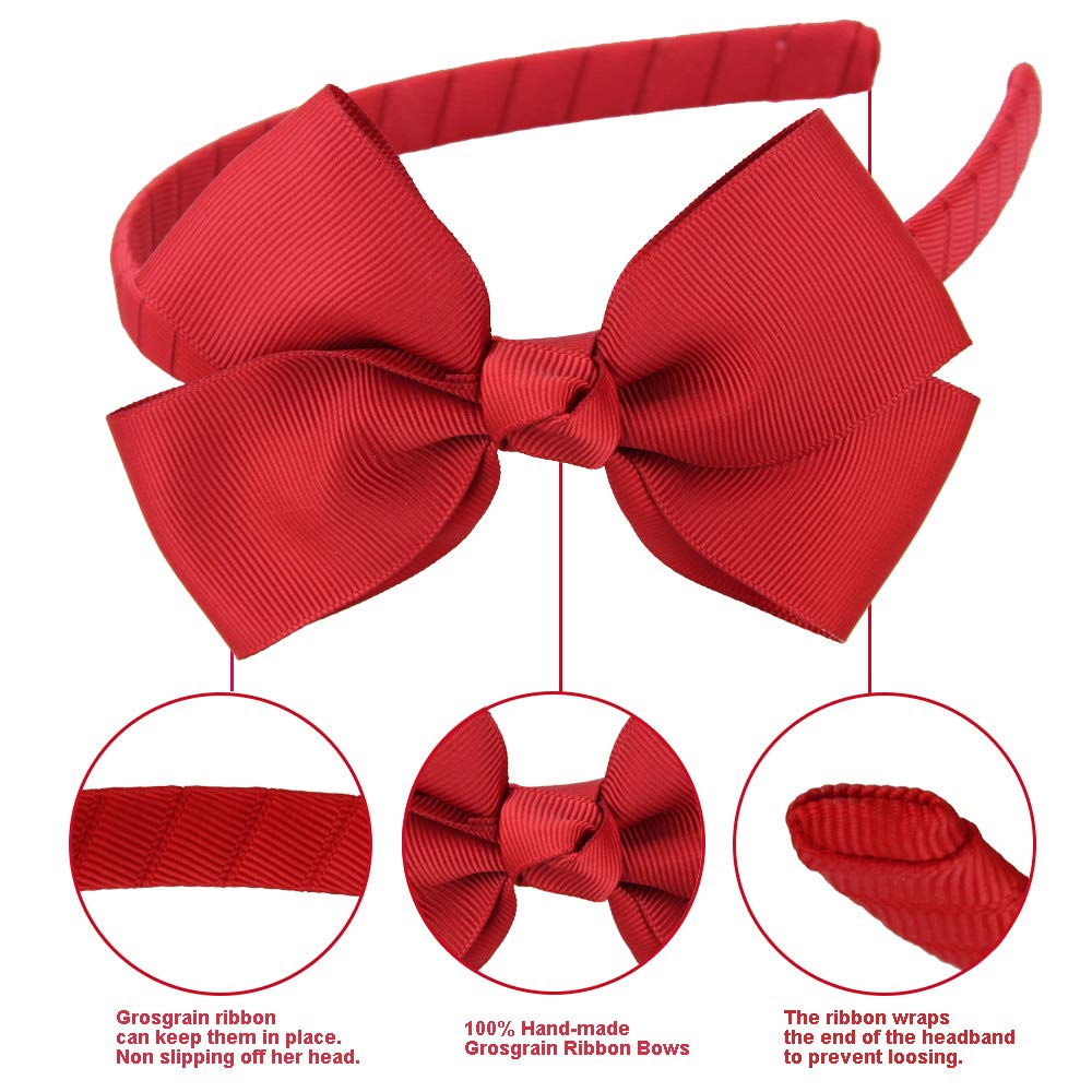 7Rainbows red bow headband ideal gifting accessory for children