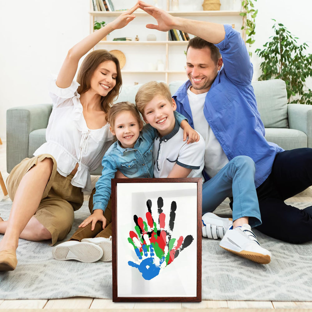 80S family handprint kit dust-proof sticker helps keep the frame clean.