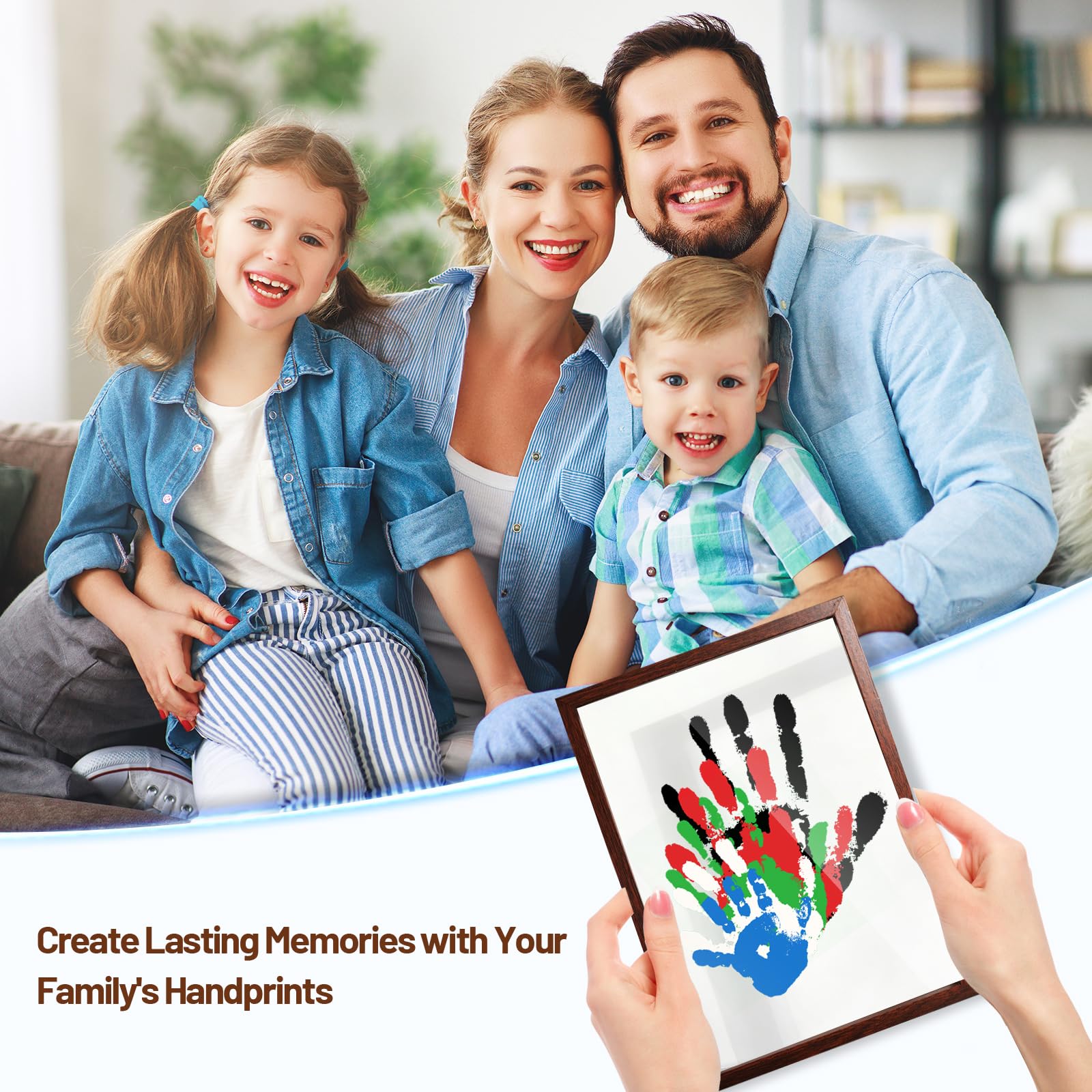80S family handprint kit larger brush makes application easier and neater.