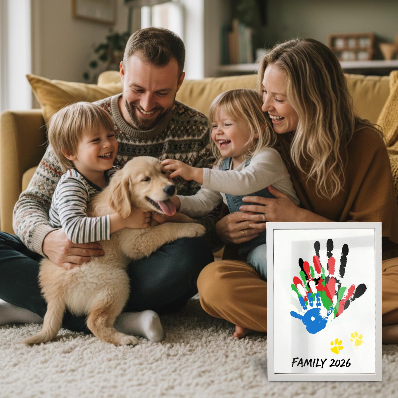 80S Frame includes a larger brush for easier handprint application.