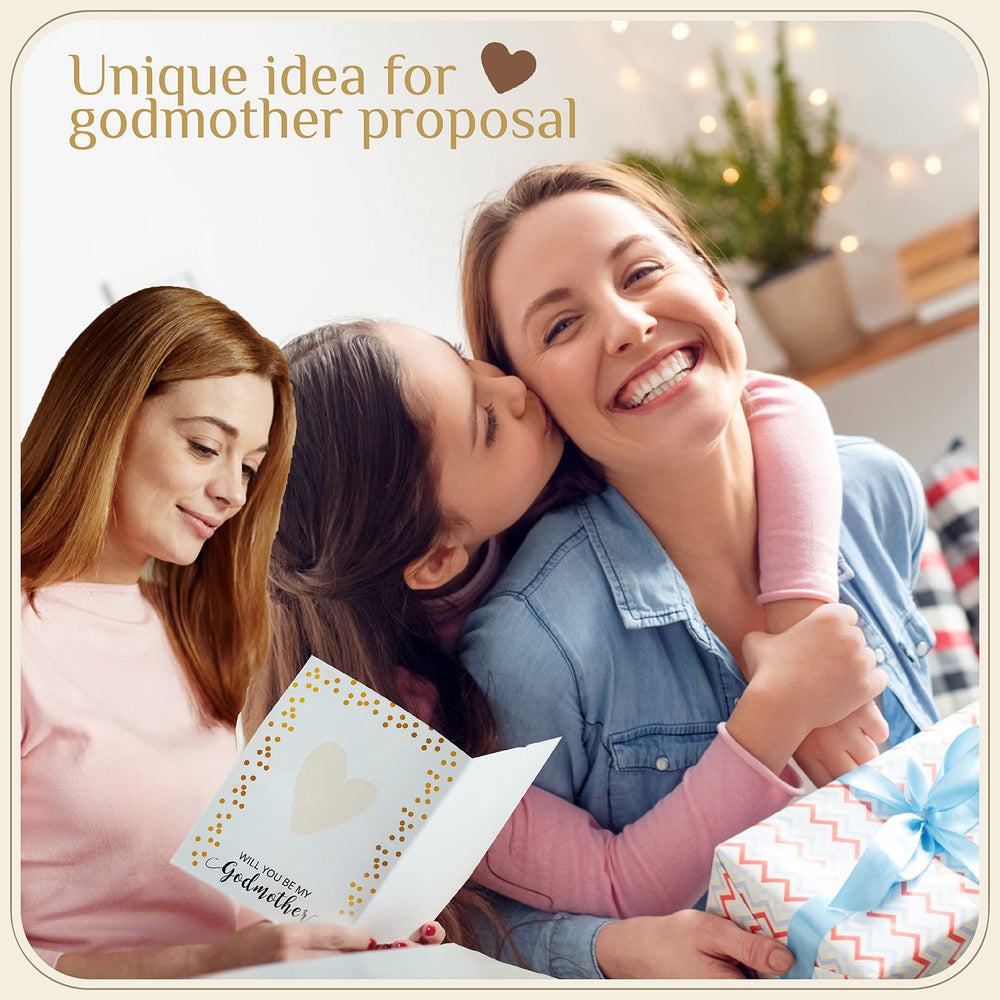 97 Decor will you be my godmother card-with-photos—capture baby photos in a personal proposal