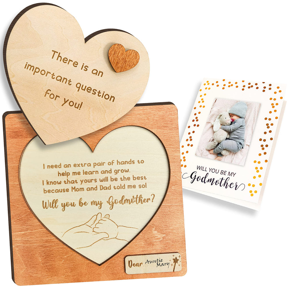 97 Decor will you be my godmother puzzle sign—a lasting keepsake for a heartfelt proposal