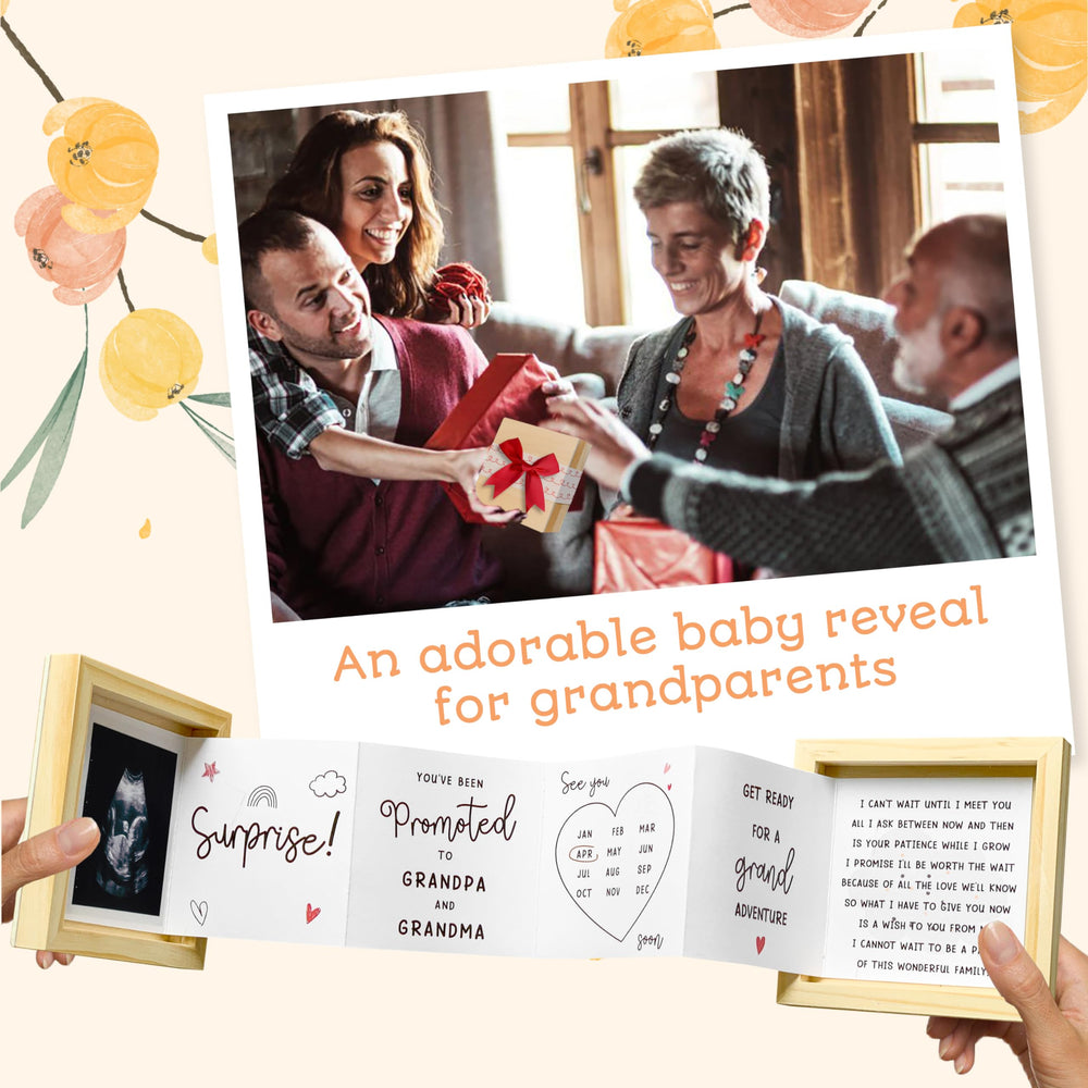 97 Decor memory box interior designed for sonogram photo and keepsakes.