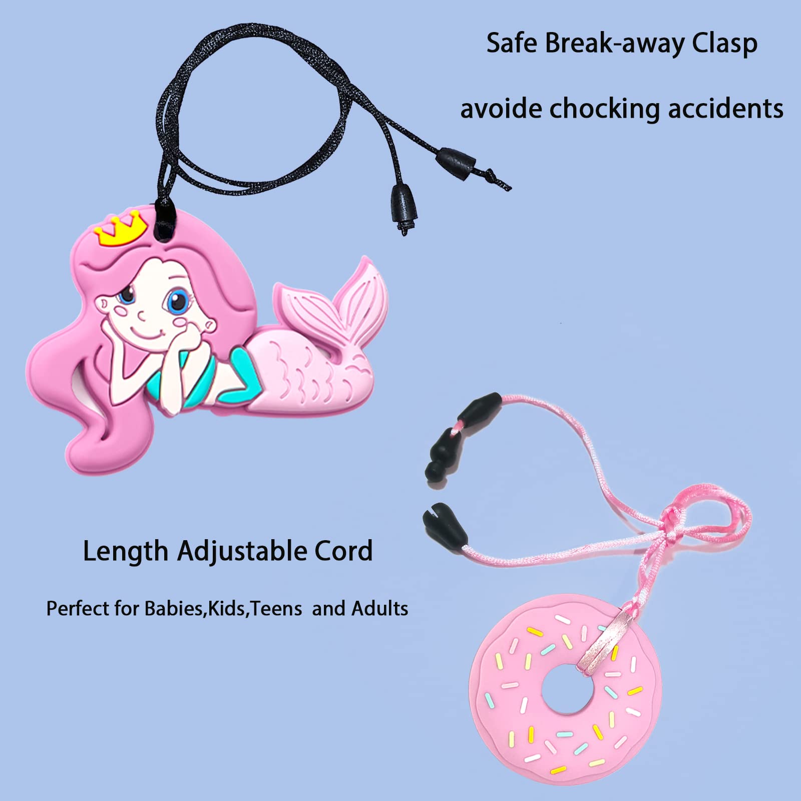 Forgreafa chew-necklaces unicorn shape helps ease anxiety through tactile engagement