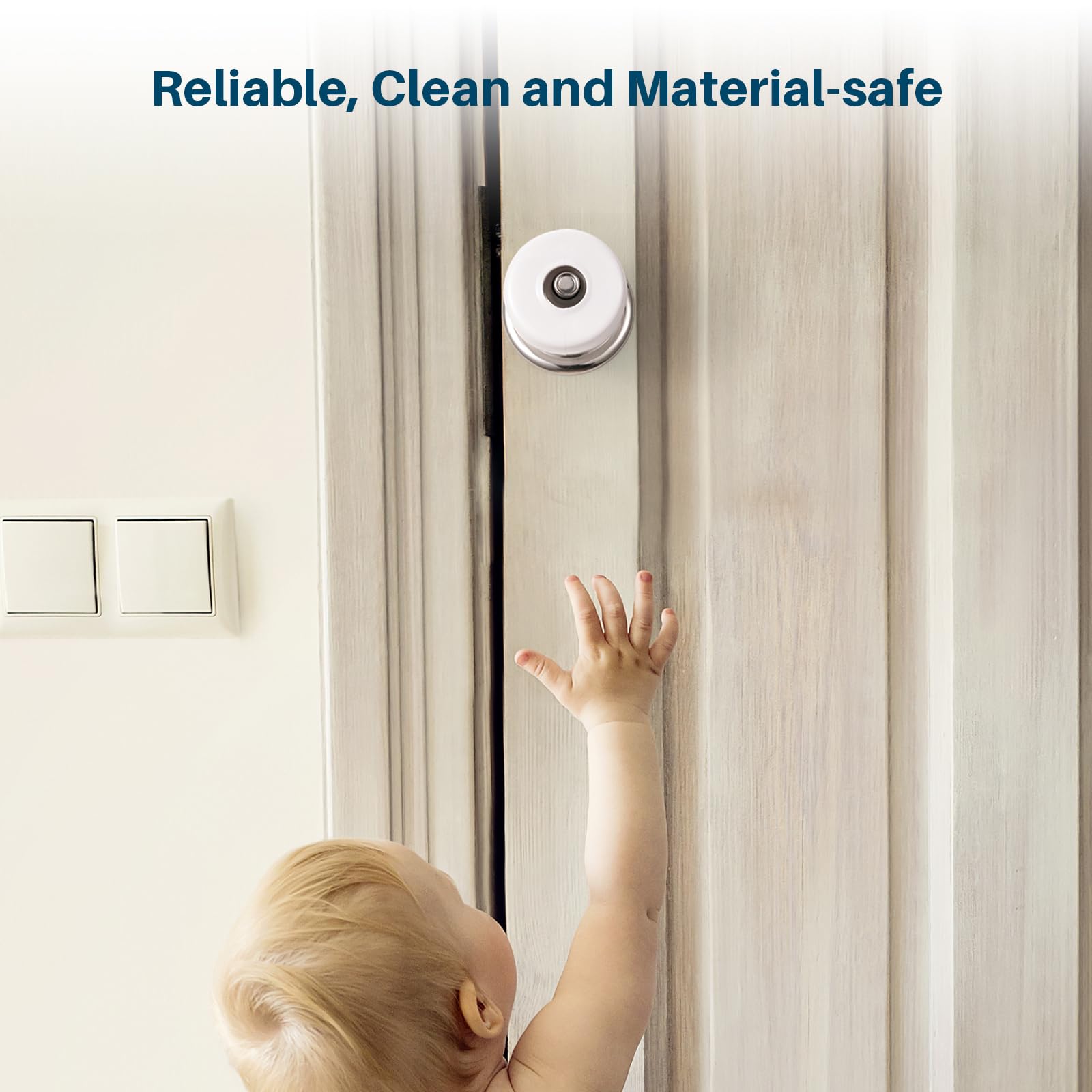 Inaya Door Knob Cover compatible with round knobs (1.4 to 2 inches).
