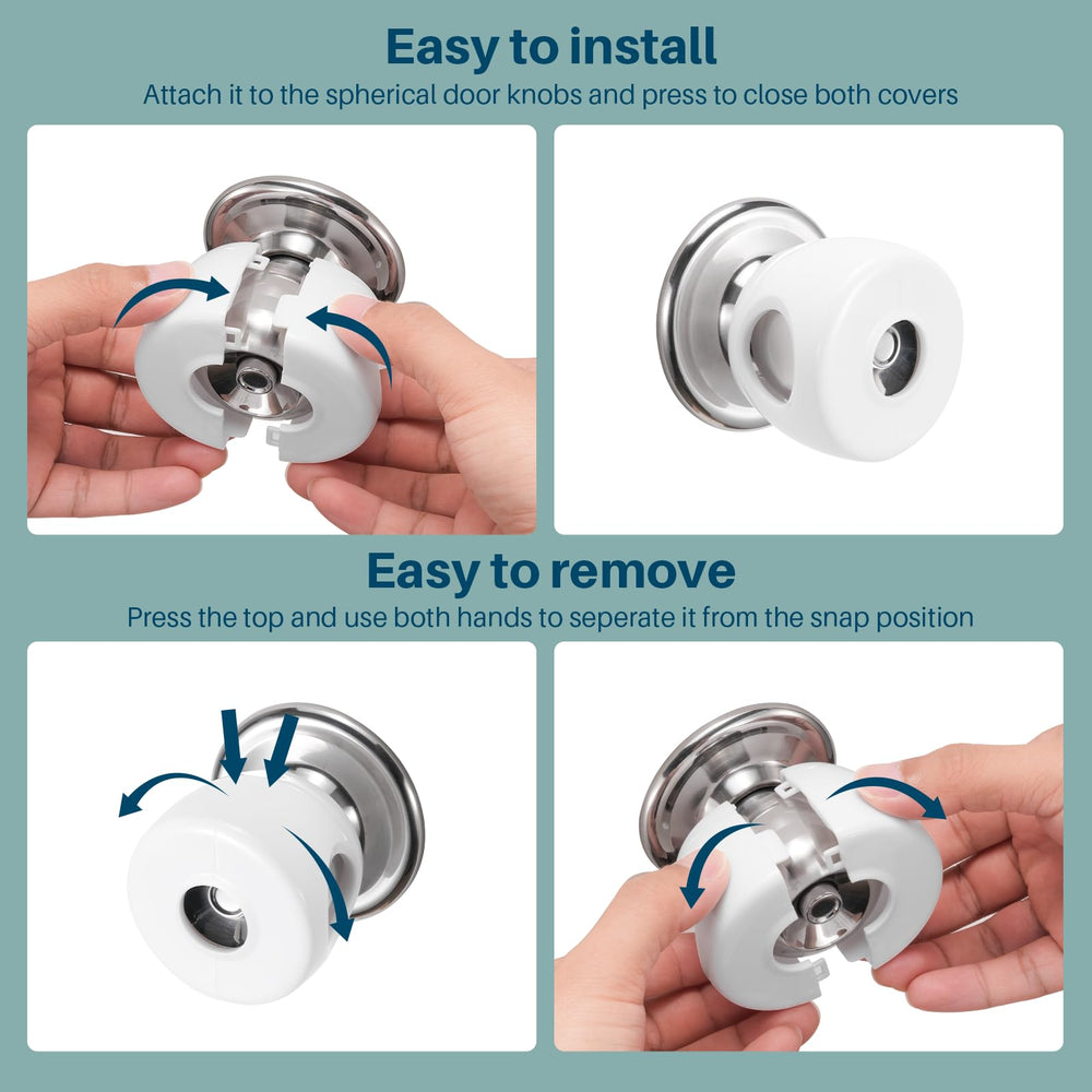 Inaya Door Knob Cover durable non-toxic material supports everyday family use.