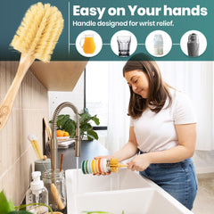 Linea Gear straw bottle brush tool reaches narrow openings for thorough cleaning