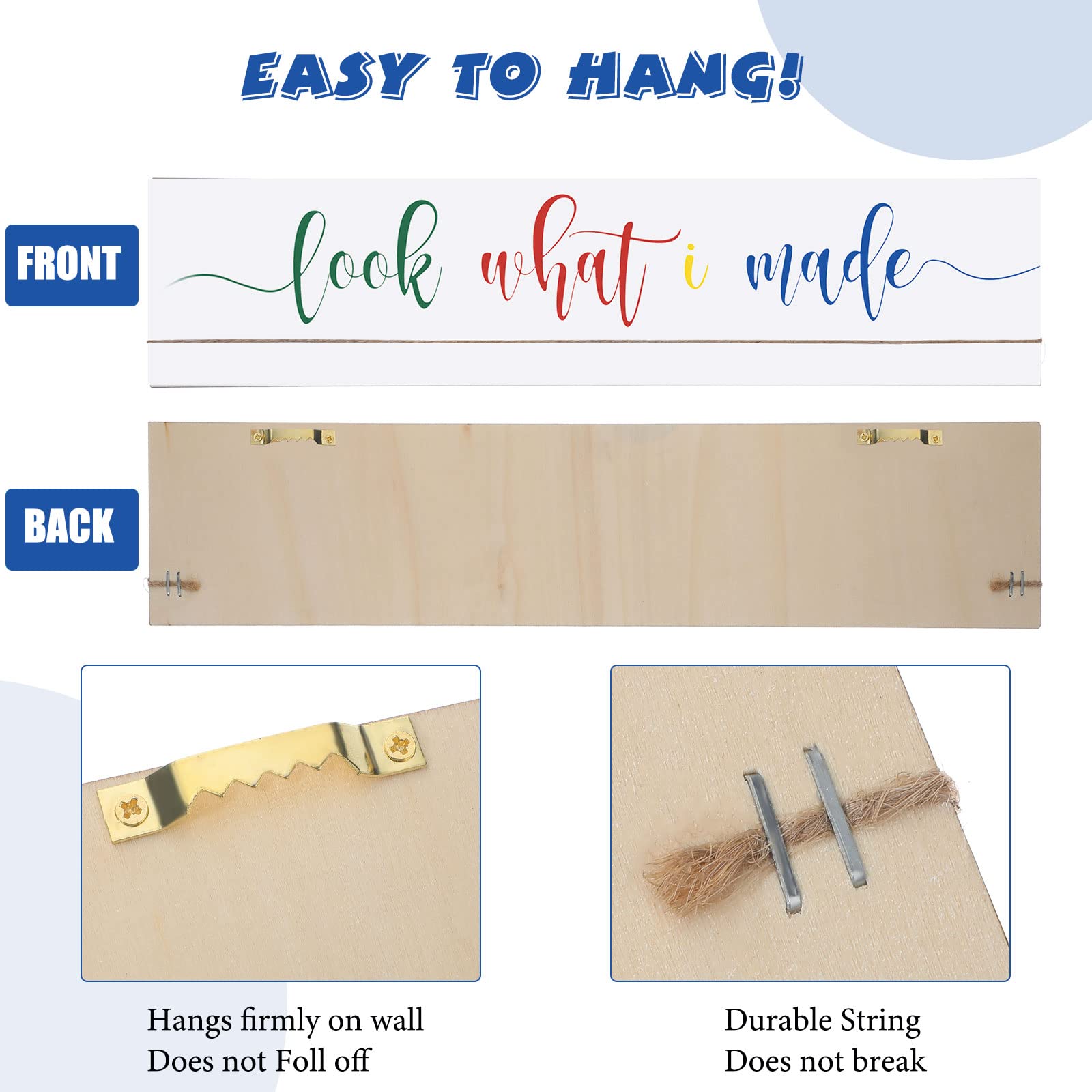 Sawysine changeable art display frame with clips for easy artwork swaps