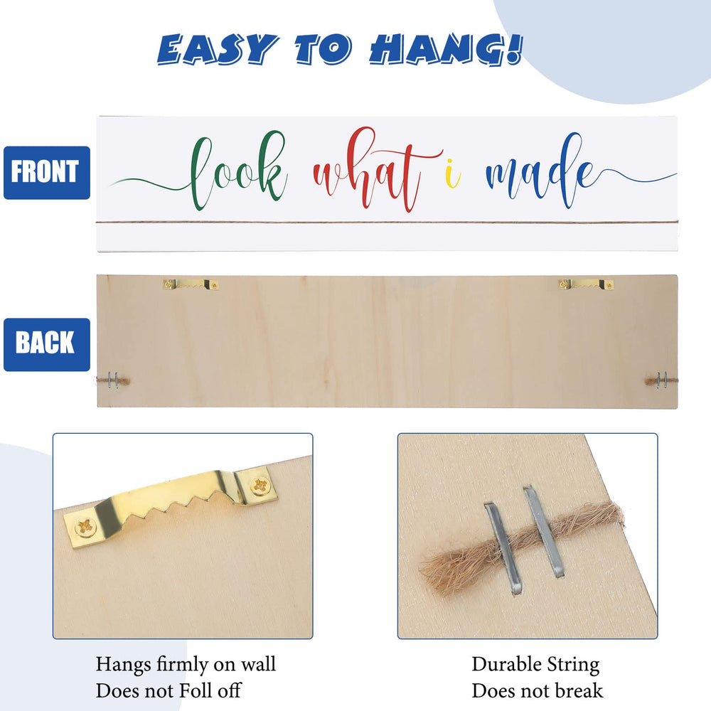 Sawysine changeable art display frame with clips for easy artwork swaps
