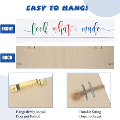 Sawysine changeable art display frame with clips for easy artwork swaps