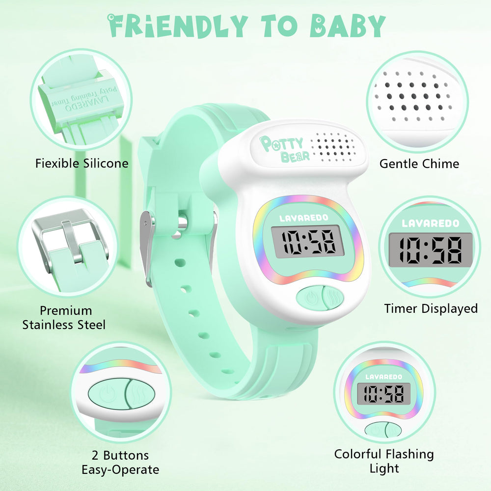 A ALPS potty timer watch battery-indicator visible during charging