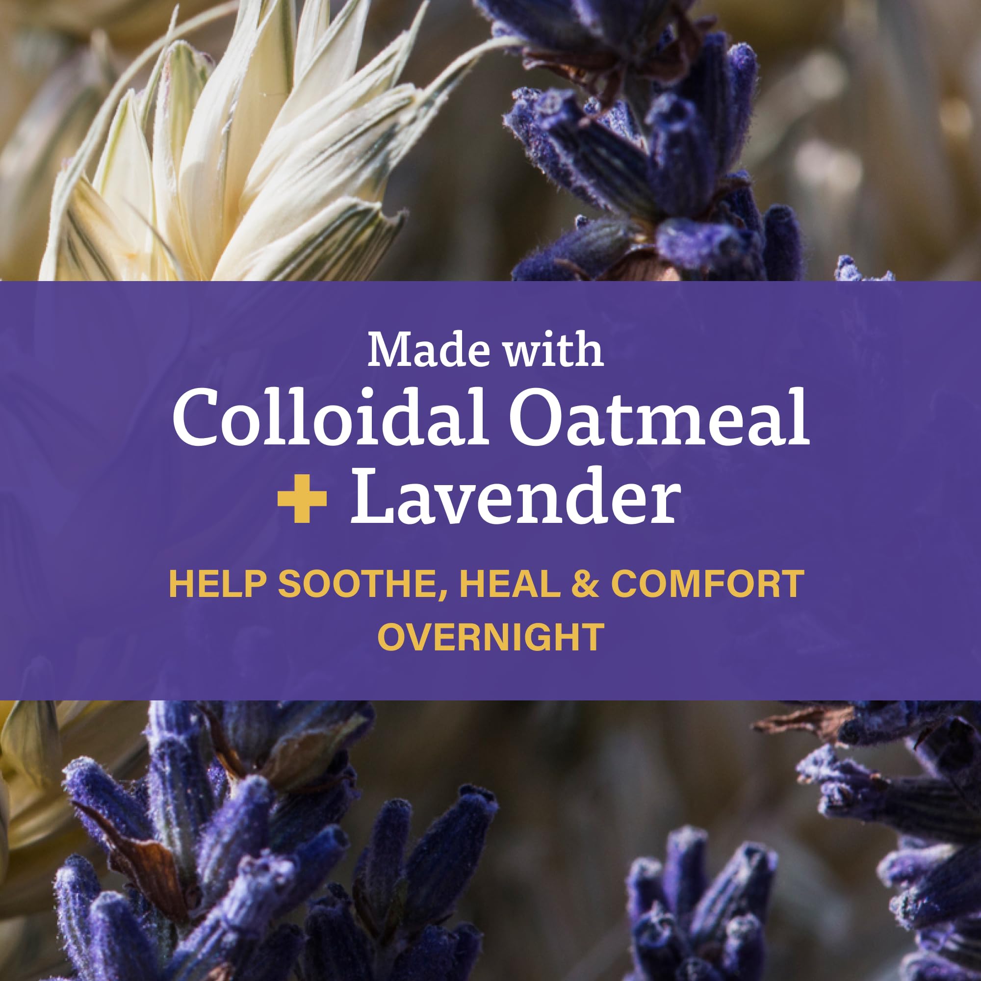 A+D Ointment with lavender and colloidal oatmeal for calming nighttime relief