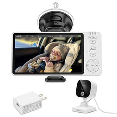 A2C baby car camera front view showing wide-angle monitoring for safer trips