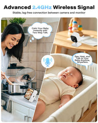 A2C Baby Car Camera night vision highlights clear details with infrared safety visuals.