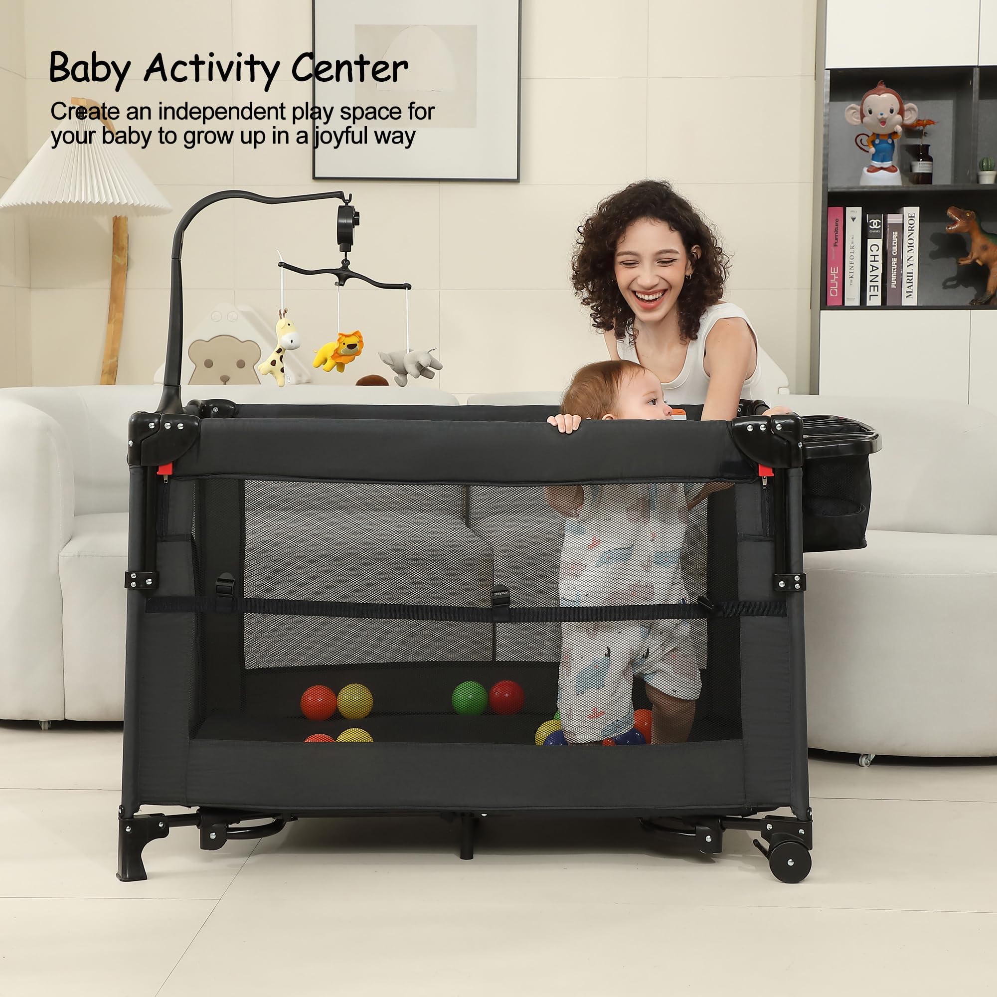 A2DAO black storage-tray-music-box highlights organized essentials and soothing melodies.