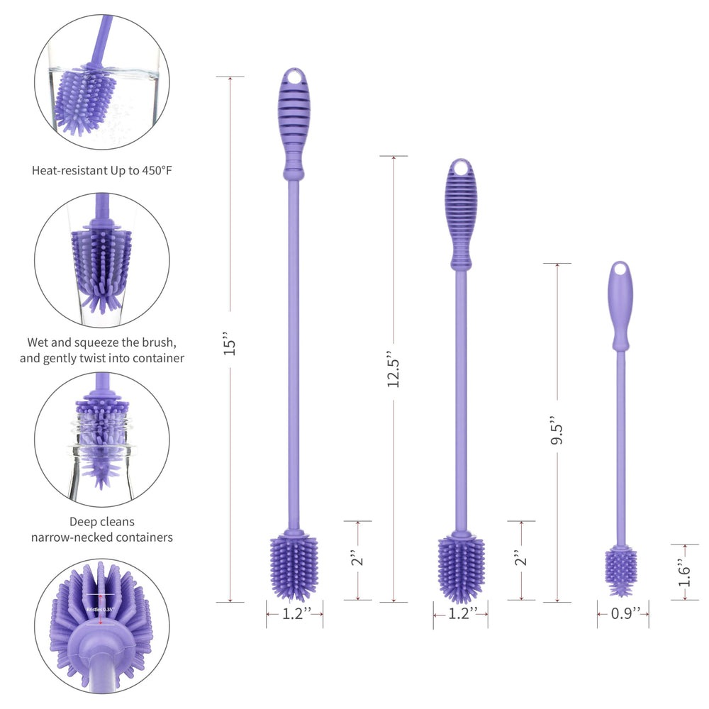 A-Brush bottle nipple brush cleans baby bottle nipples safely and effectively.
